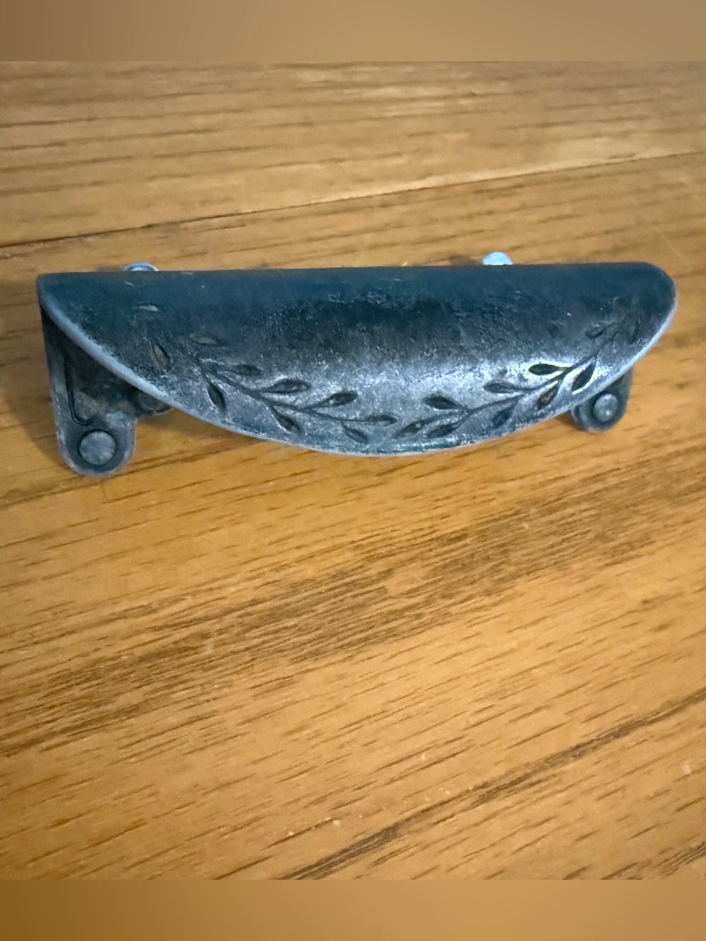 Amerock Natures Splendor Pewter Cabinet Cup Pull 3”
